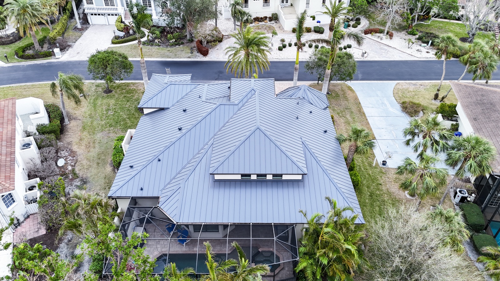 Completed roofing project