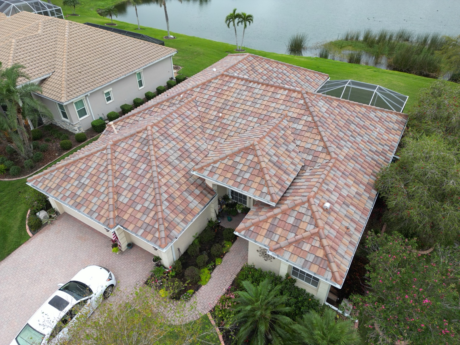 Completed roofing project