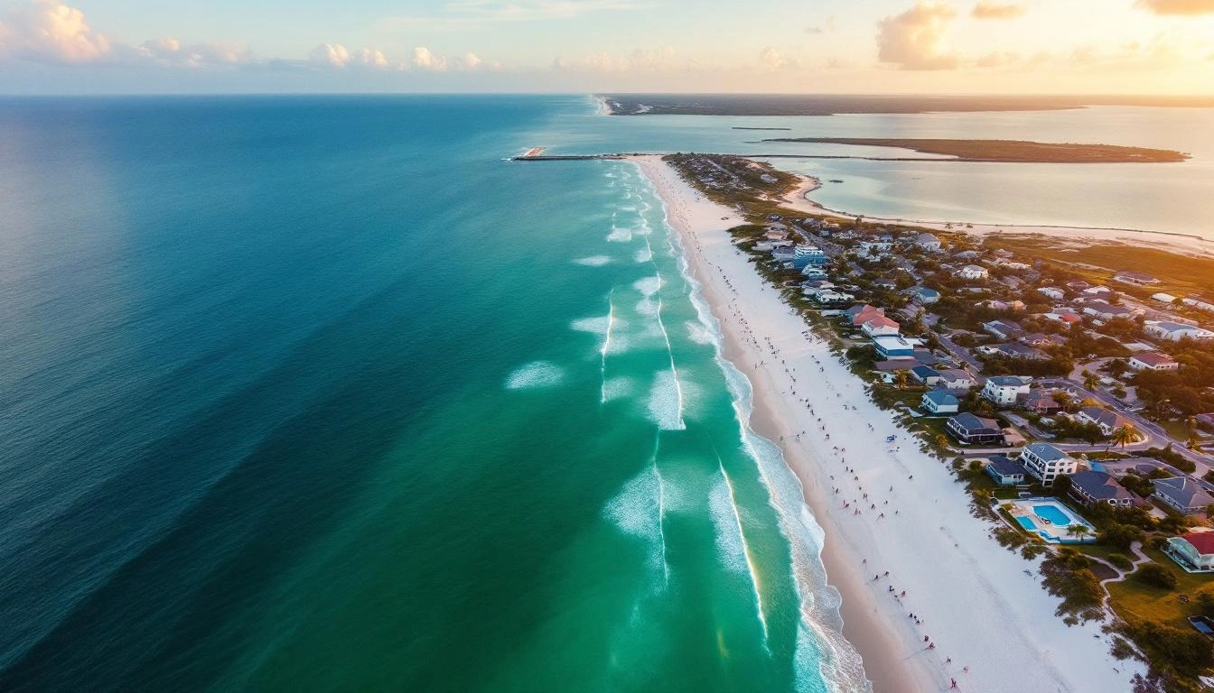 Aerial view of the Florida Gulf Coast